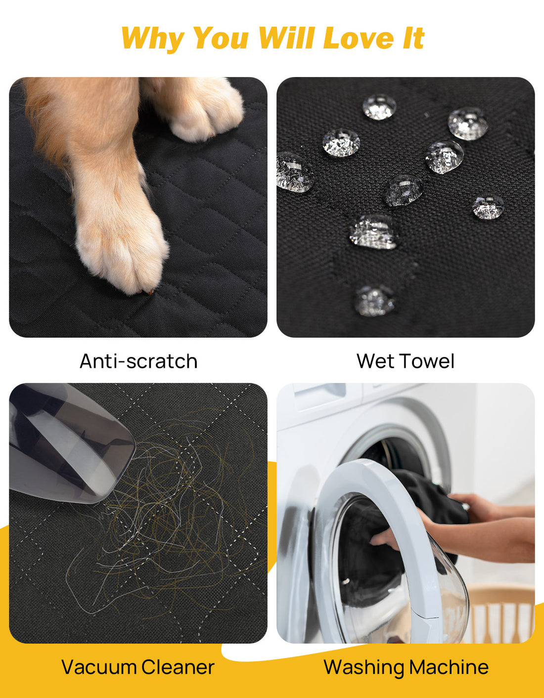 Back Seat Extender for Dogs with Removable Dog Blanket, Back Seat Extender for Dogs with Hard Bottom, Back Seat Pet Cover for Travel Waterproof Dog Hammock for Car SUV Truck