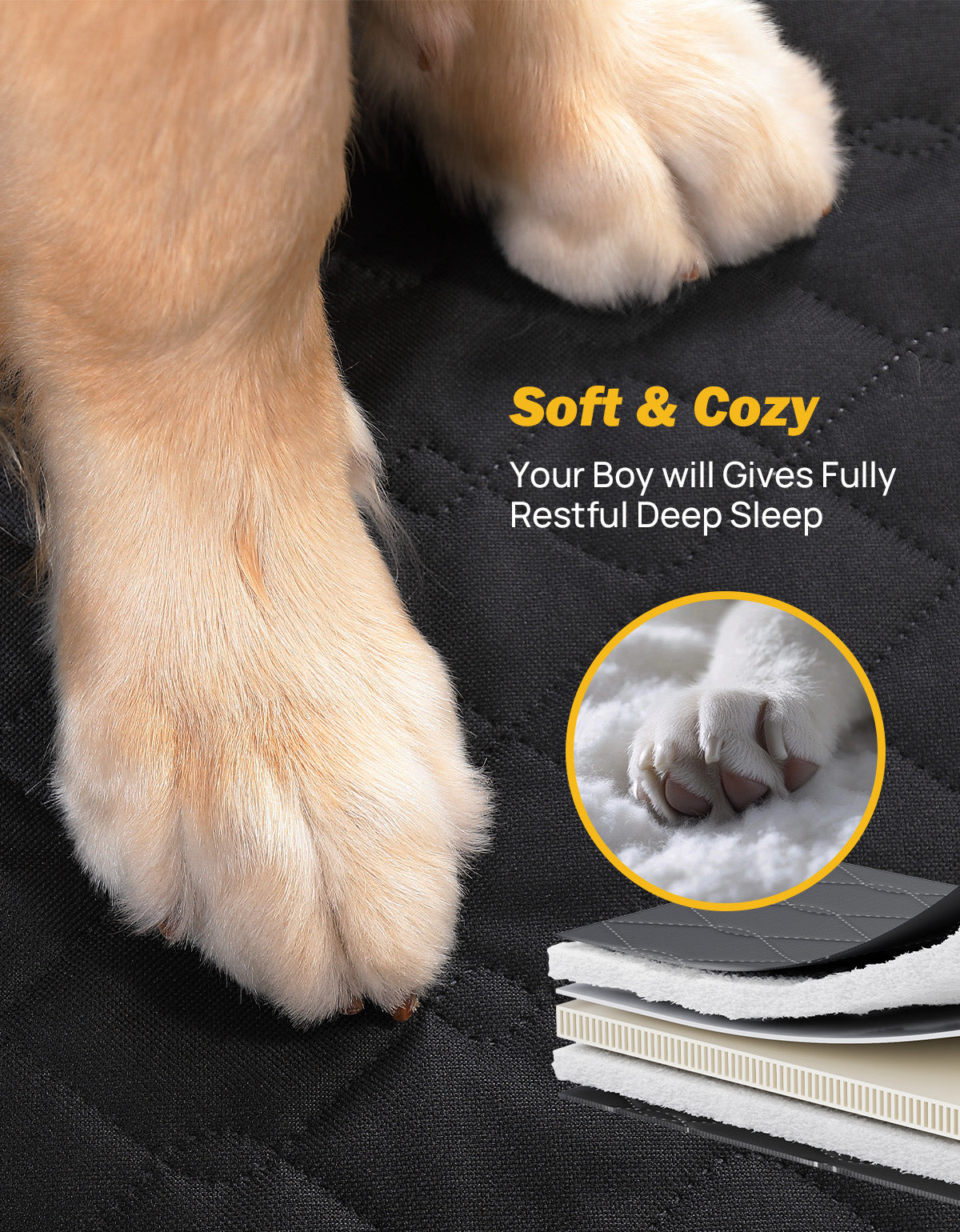 Back Seat Extender for Dogs with Removable Dog Blanket, Back Seat Extender for Dogs with Hard Bottom, Back Seat Pet Cover for Travel Waterproof Dog Hammock for Car SUV Truck
