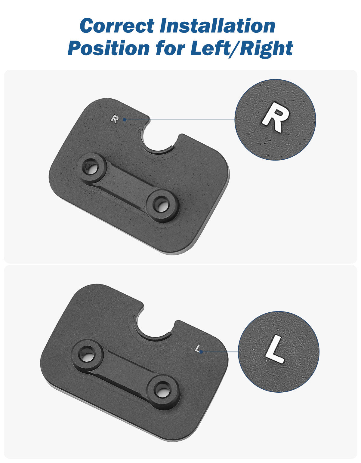 Ram 1500 (2019–2026) Sun Visor Repair Kit – Aluminum Clips 2-Pack