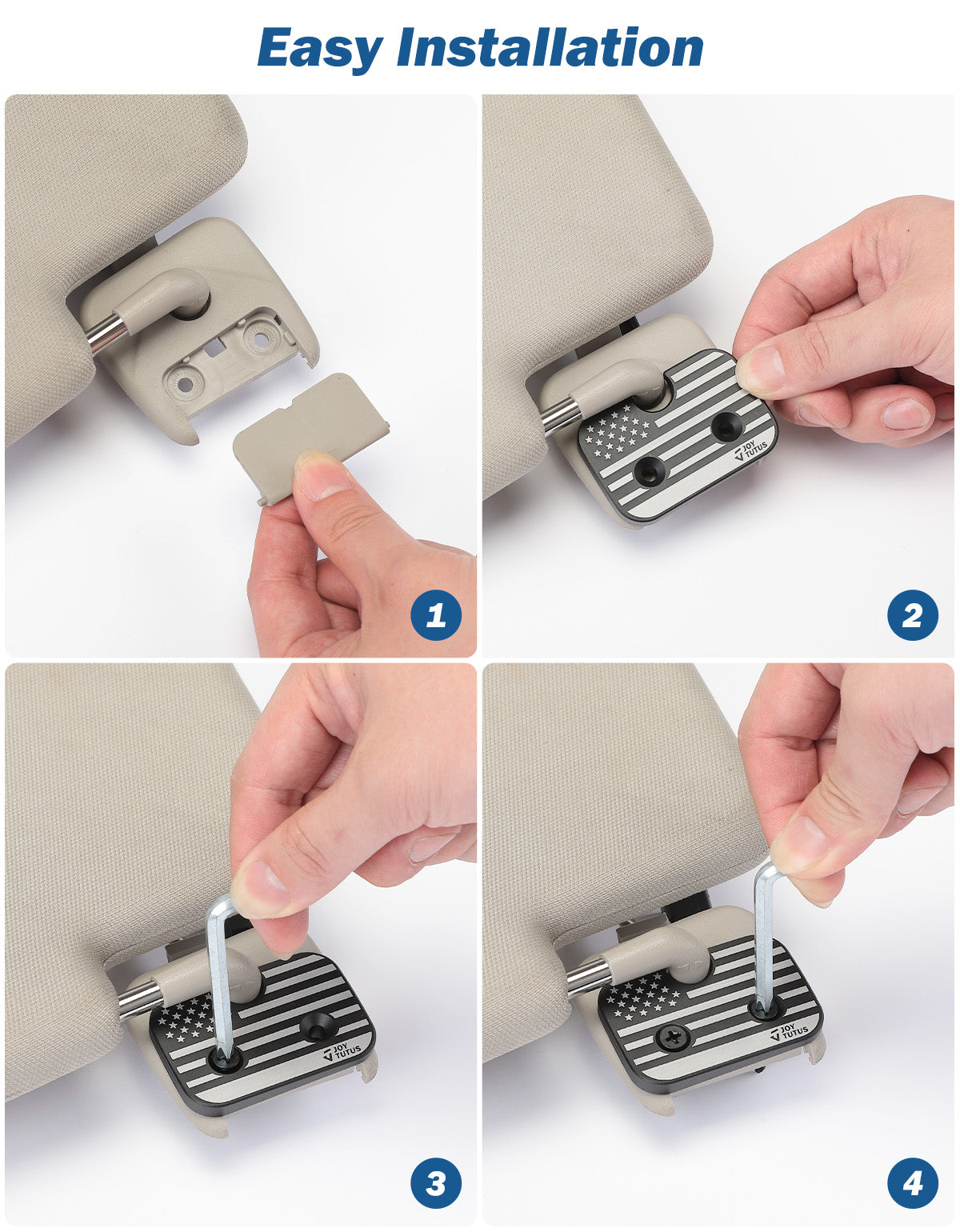 Ram 1500 (2019–2026) Sun Visor Repair Kit – Aluminum Clips 2-Pack