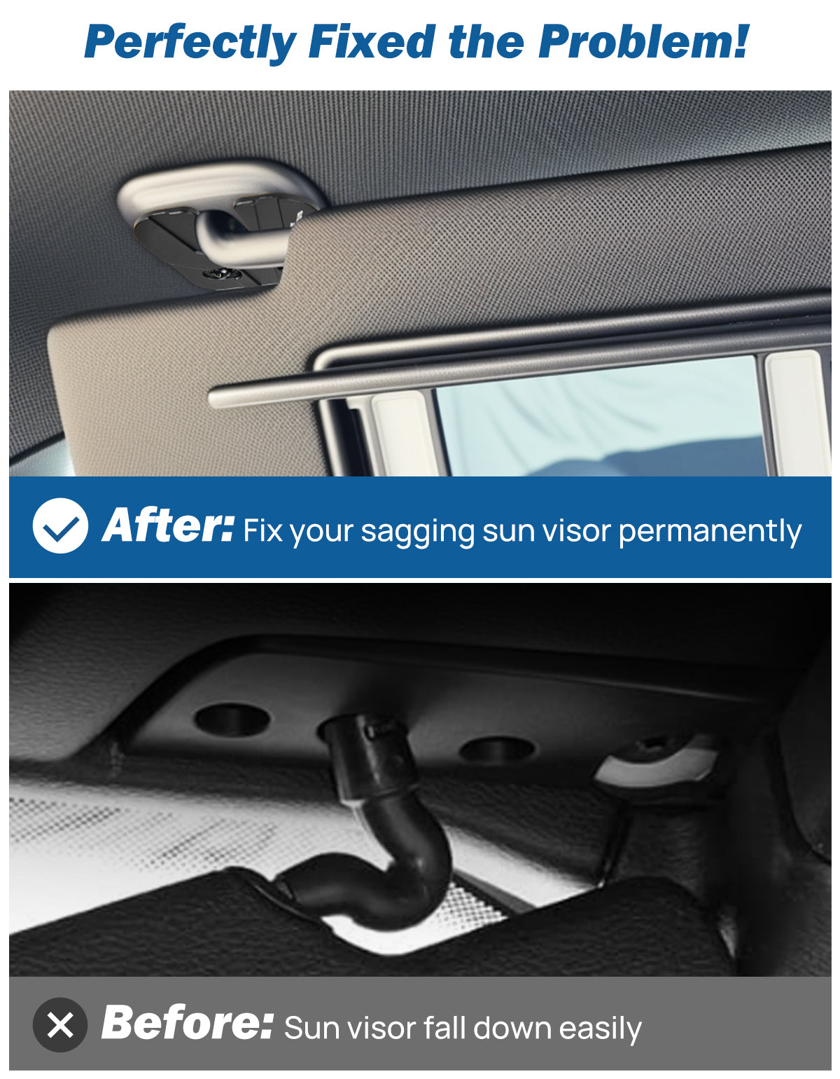 Sun Visor Repair Kit for Jeep Grand Cherokee 2022-2024 Aluminum