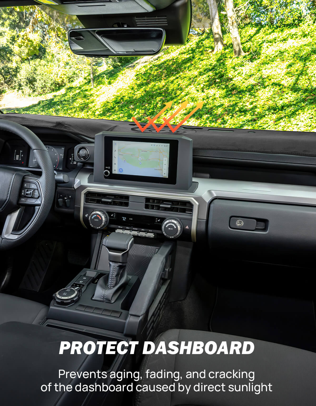 Dash Cover Mat Compatible with 2025 2026 4Runner & 2024-2026 Tacoma