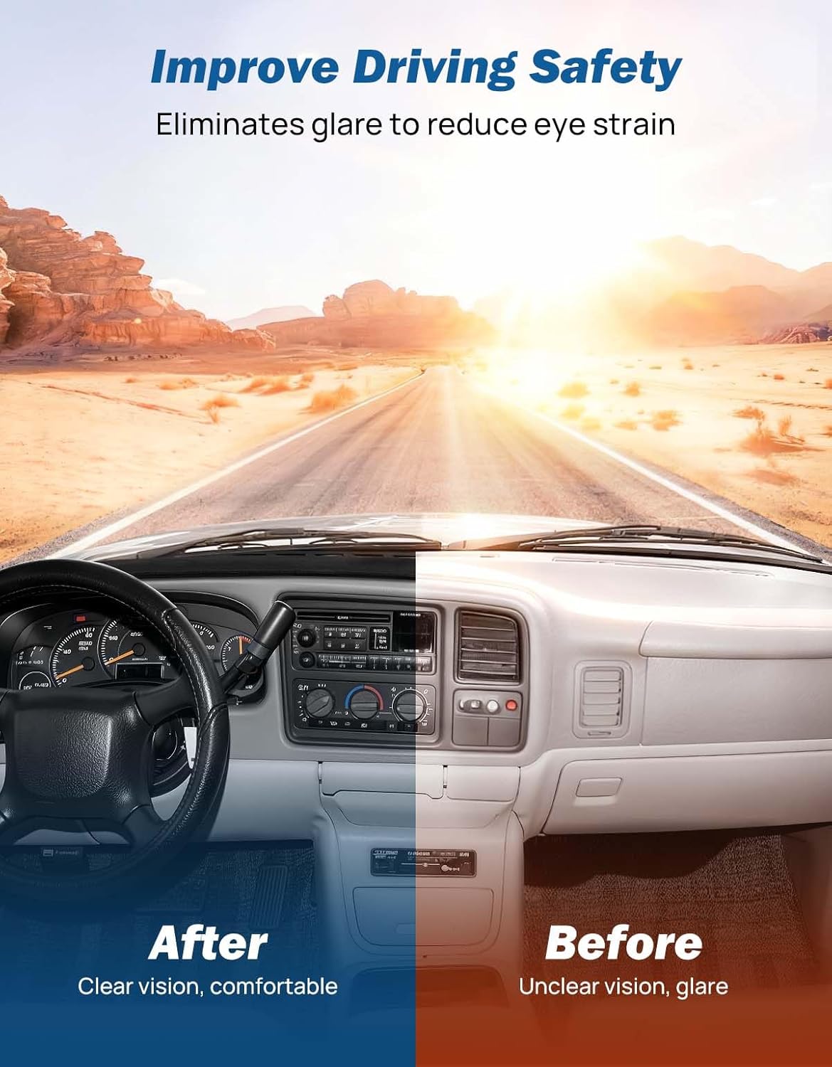 Dashboard Cover for Silverado/Sierra (1999–2007 Classic) – Anti-Glare Dash Mat