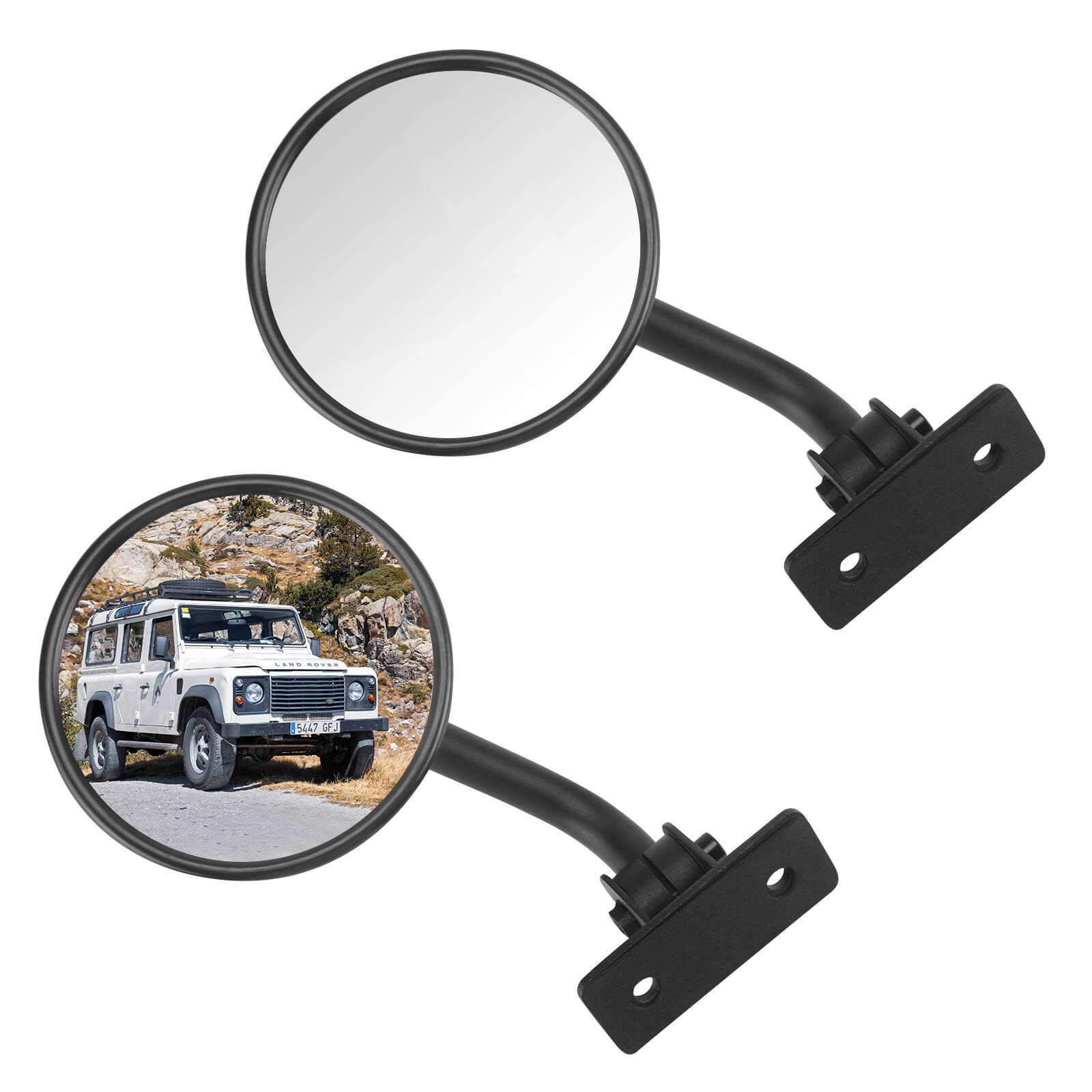 Upgraded Round Doors-Off Mirrors for Wrangler JK/JKU/TJ 1997–2018