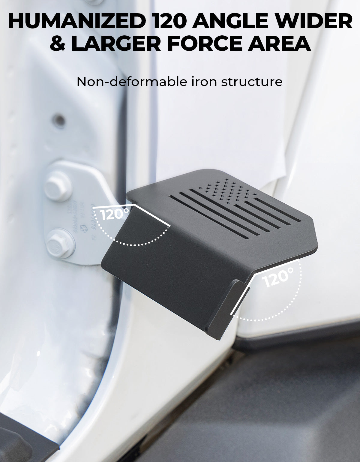 Upgraded Foot Pegs for Wrangler JK/JL & Gladiator JT 2007–2026, 120° Ergonomic Design