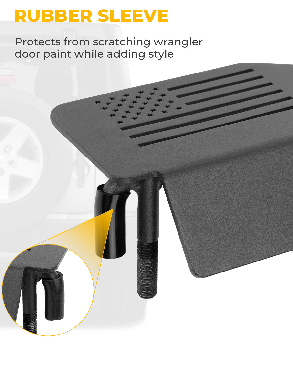 Upgraded Foot Pegs for Wrangler JK/JL & Gladiator JT 2007–2026, 120° Ergonomic Design