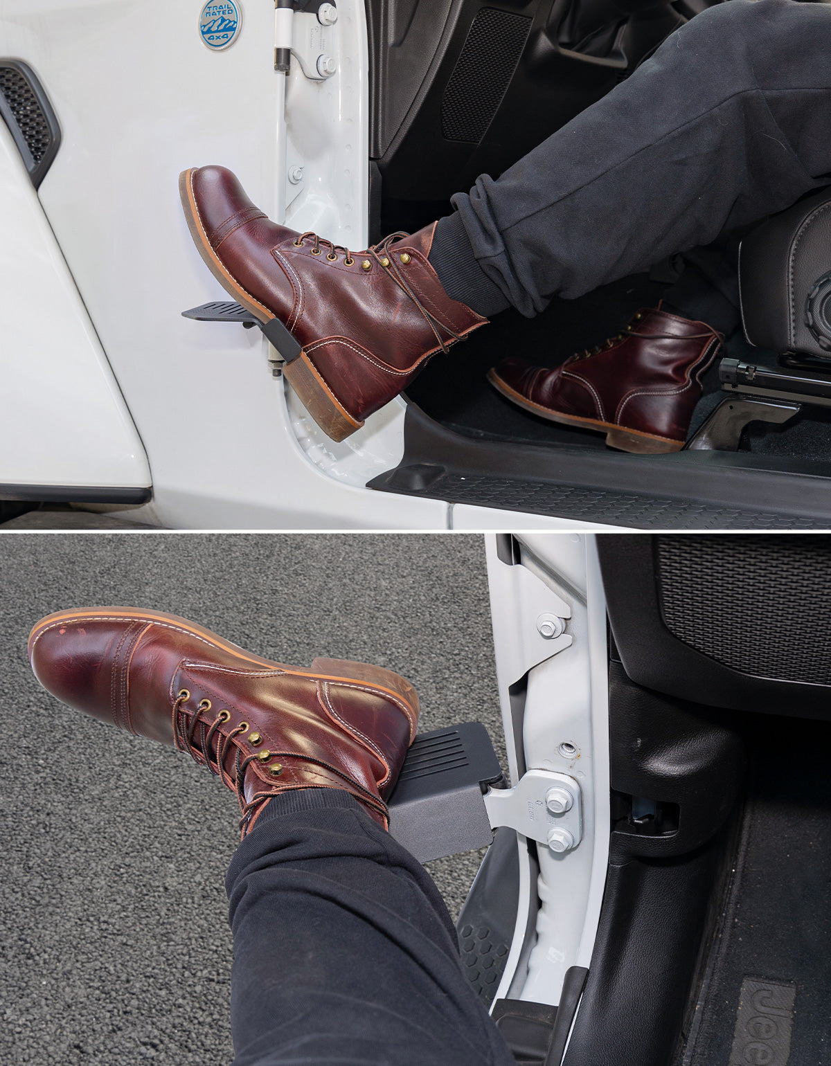 Upgraded Foot Pegs for Wrangler JK/JL & Gladiator JT 2007–2026, 120° Ergonomic Design