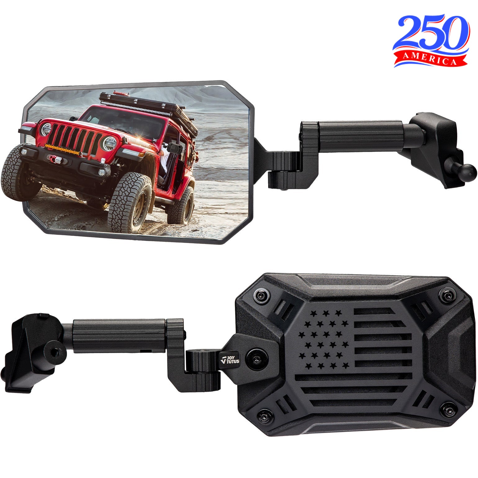Doors Off Mirrors Fit for Wrangler JL/JLU 2018-23 & Gladiator JT 2020-23