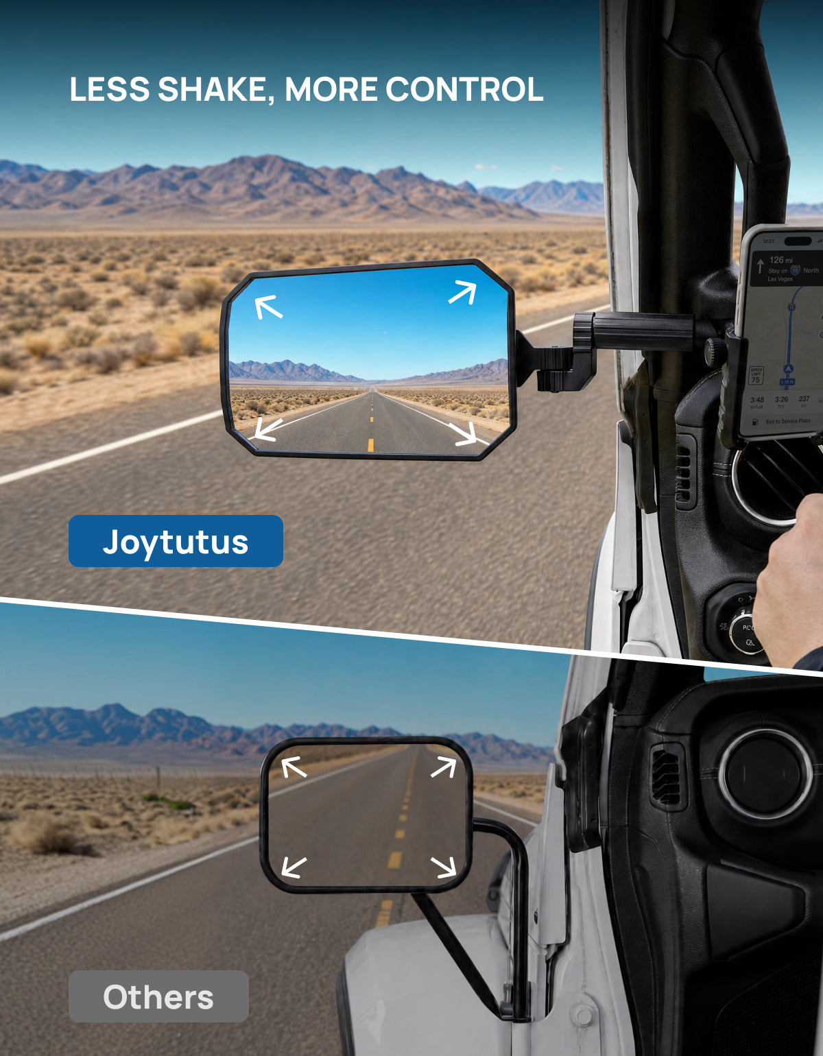 Jeep Mirrors Doors Off Compatible with Wrangler JL JK Gladiator JT