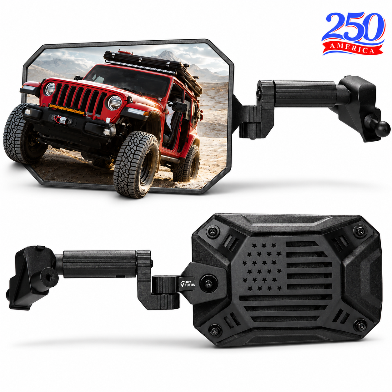 Doors Off Mirrors Fit for Wrangler JL/JLU 2018-23 & Gladiator JT 2020-23
