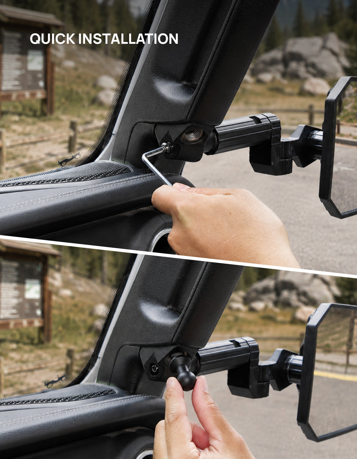 Jeep Mirrors Doors Off Compatible with Wrangler JL JK Gladiator JT