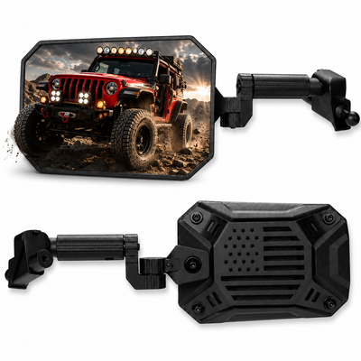 Doors Off Mirrors Fit for Wrangler JL/JLU 2018-23 & Gladiator JT 2020-23