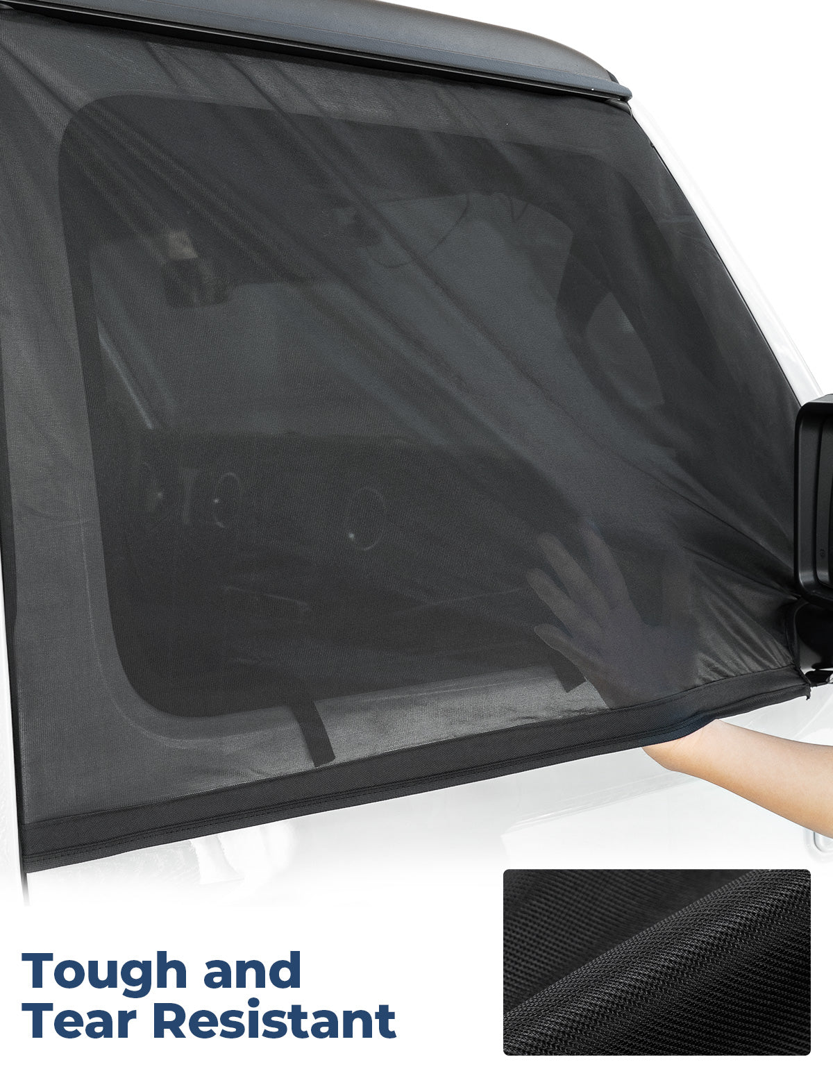 Front Window Sun Shade Screens for Wrangler JK/JL & Gladiator JT 2007–2026