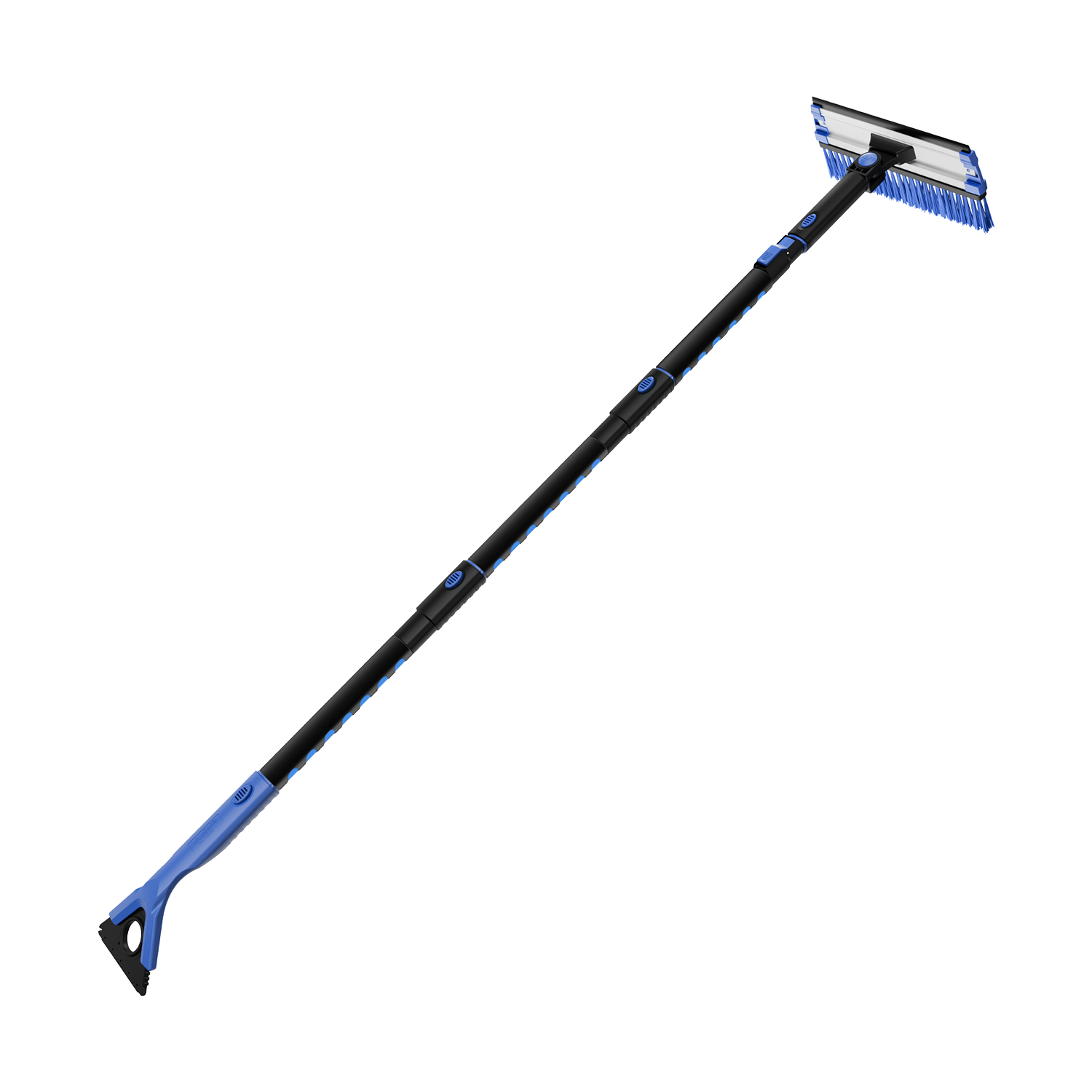 61.3″ Extendable Snow Brush and Ice Scraper, 270° Pivoting Snow Scraper Brush for Car Windshield