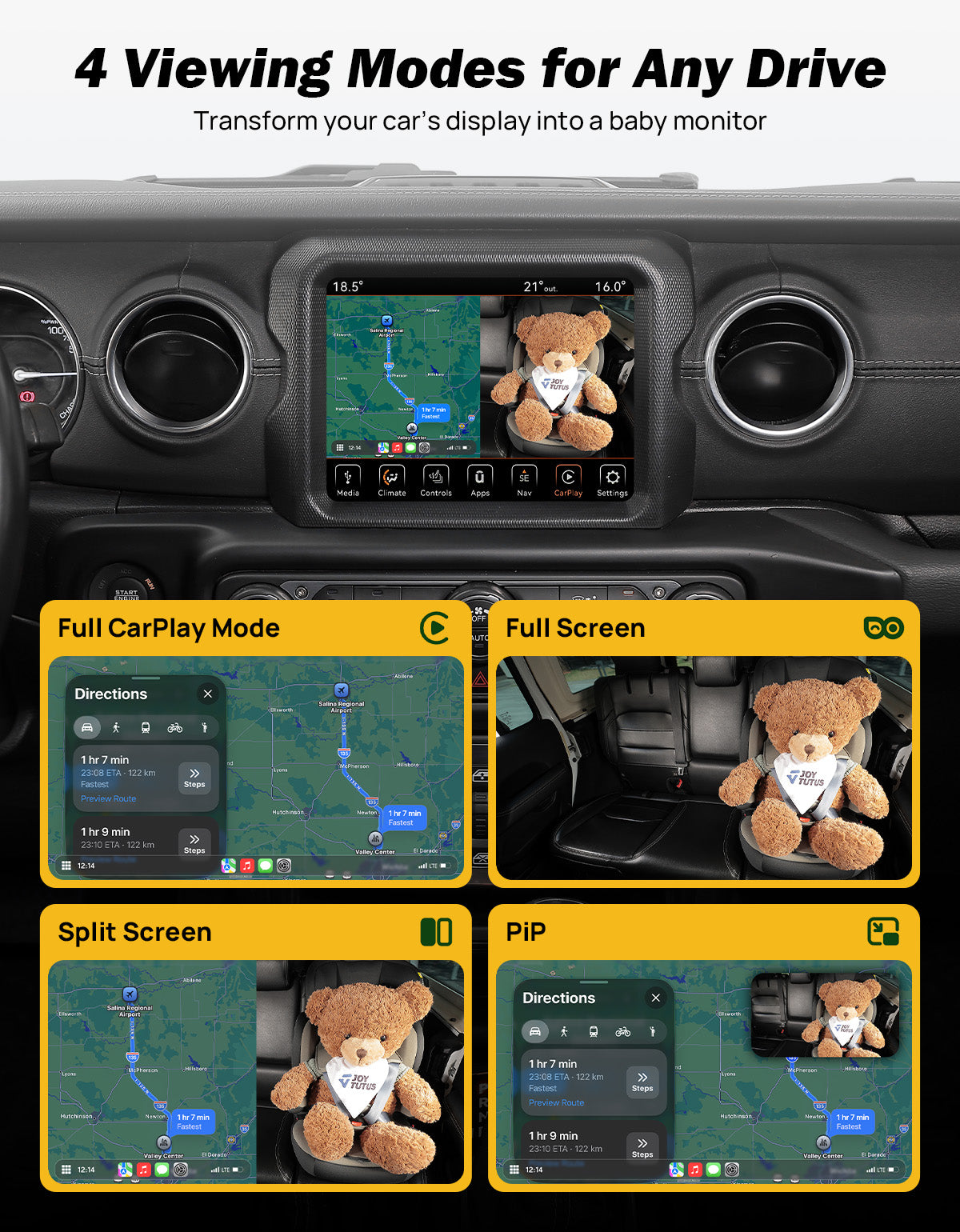 Cabin Connect™ Wireless CarPlay Baby Monitor
