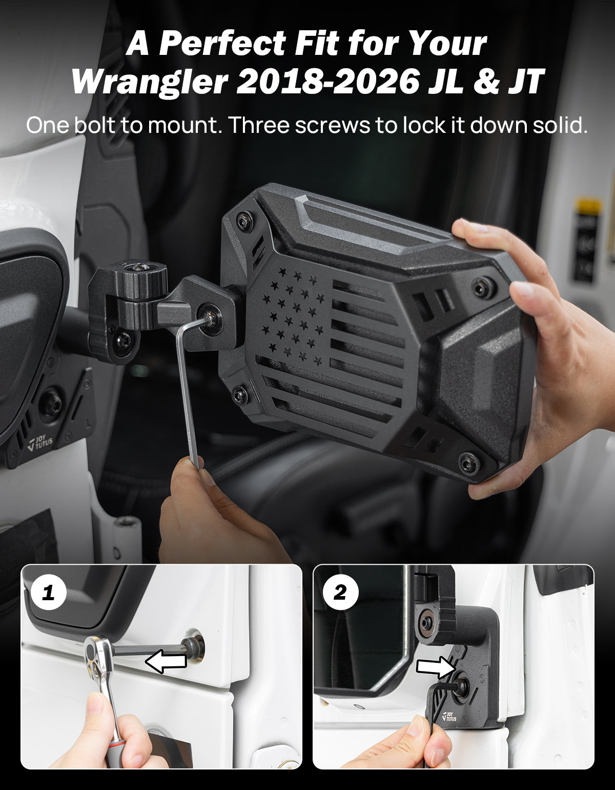 Jeep Mirrors Doors Off Compatible with Wrangler JL JK Gladiator JT