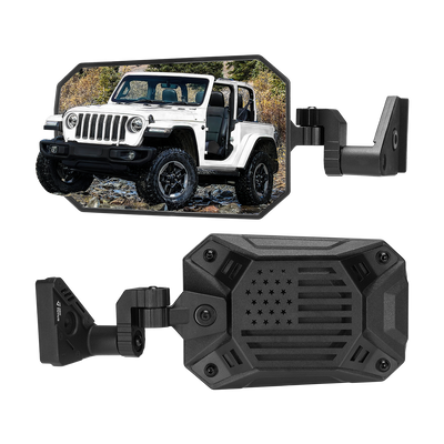 Doors Off Side Mirrors for Wrangler JL 2018–2026 & Gladiator JT