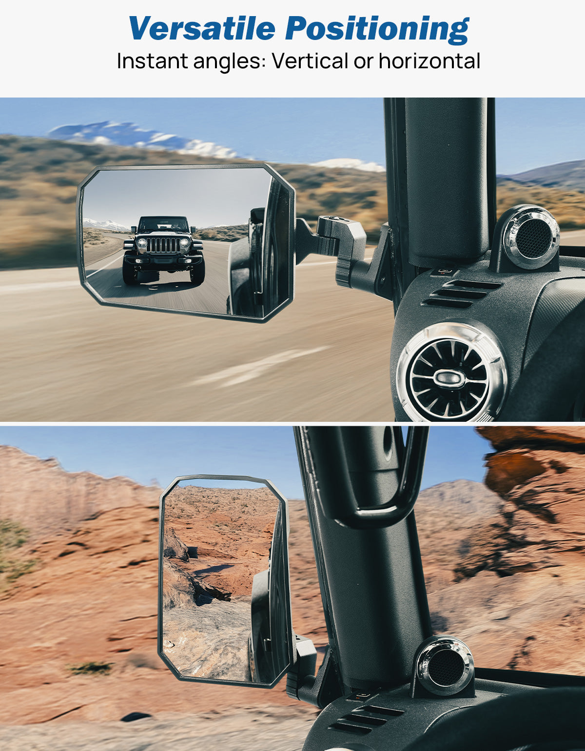 Jeep Mirrors Doors Off Compatible with Wrangler JL JK Gladiator JT