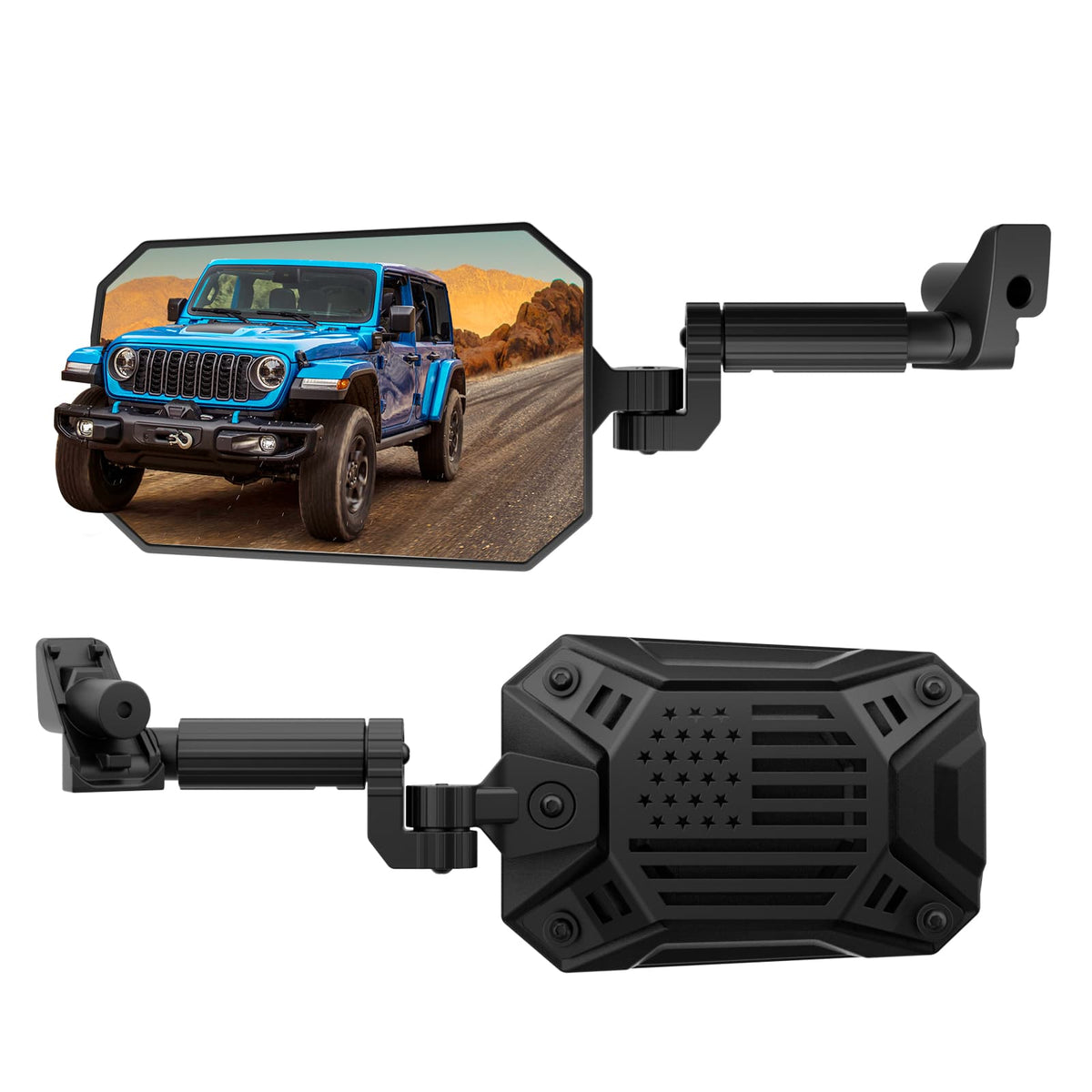 Mirrors Doors Off Compatible with 2024-2026 Wrangler JL Gladiator JT