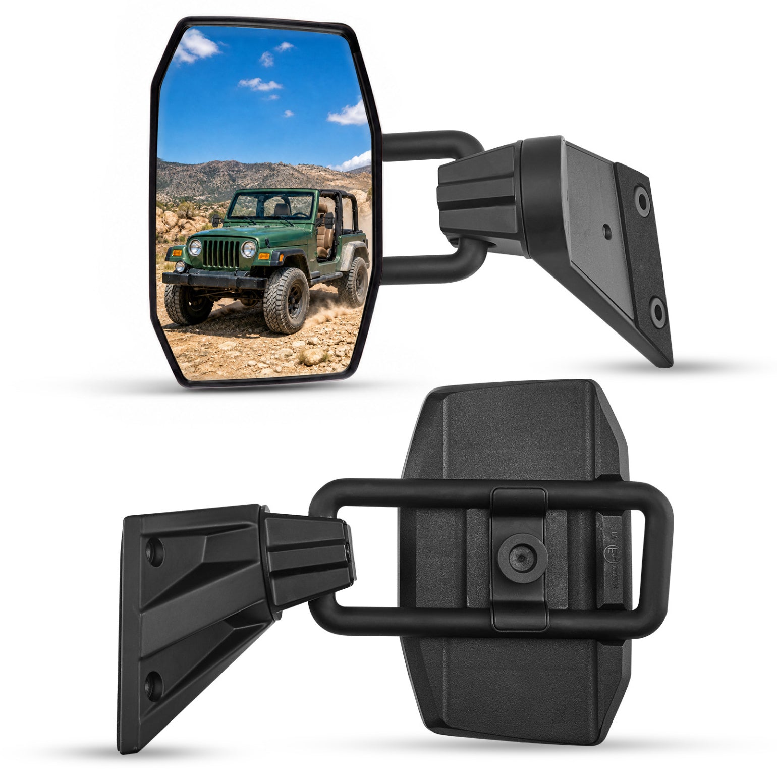 Adjustable Doors-Off Side Mirrors for Wrangler JK & TJ 1997–2018