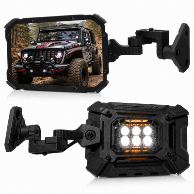 Wrangler Side Mirrors Doors-Off/On with Turn Light TJ & JK 1997–2018