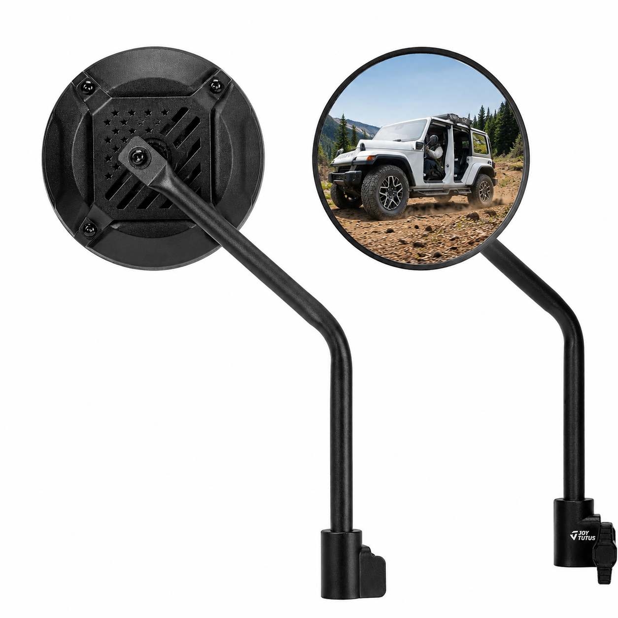 6” Door-Off Mirrors for Jeep Wrangler JL JK& Gladiator JT| Hinge Mount & Wide View