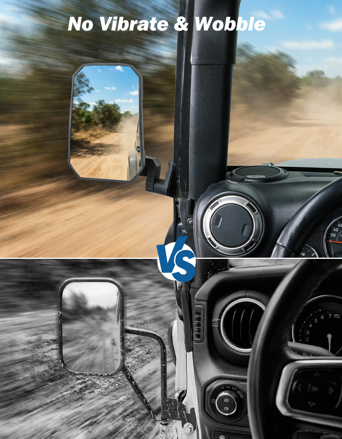 Jeep Mirrors Doors Off Compatible with Wrangler JL JK Gladiator JT