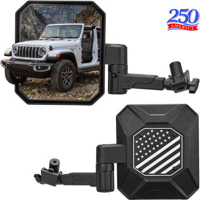 Doors Off Mirrors for Jeep Wrangler JL & Gladiator JT (2024–2026)