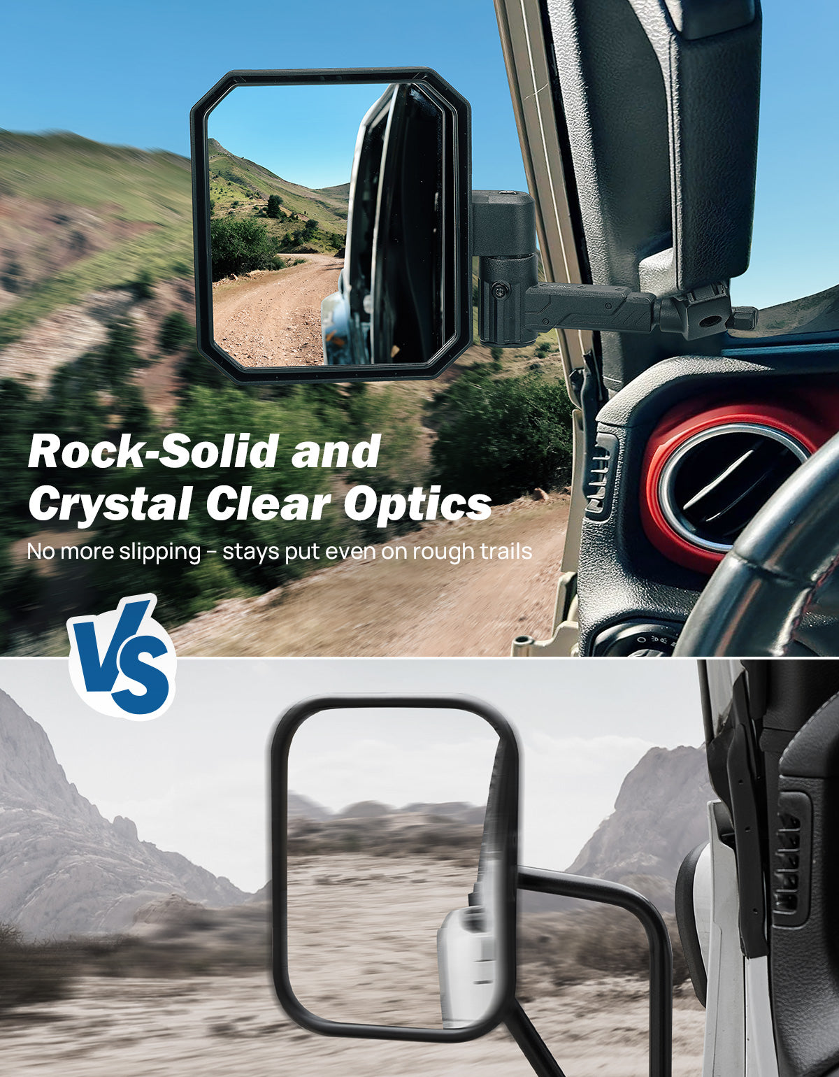 Jeep Mirrors Doors Off Compatible with Wrangler JL JK Gladiator JT