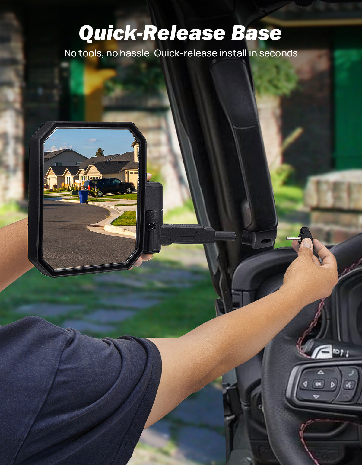 Jeep Mirrors Doors Off Compatible with Wrangler JL JK Gladiator JT