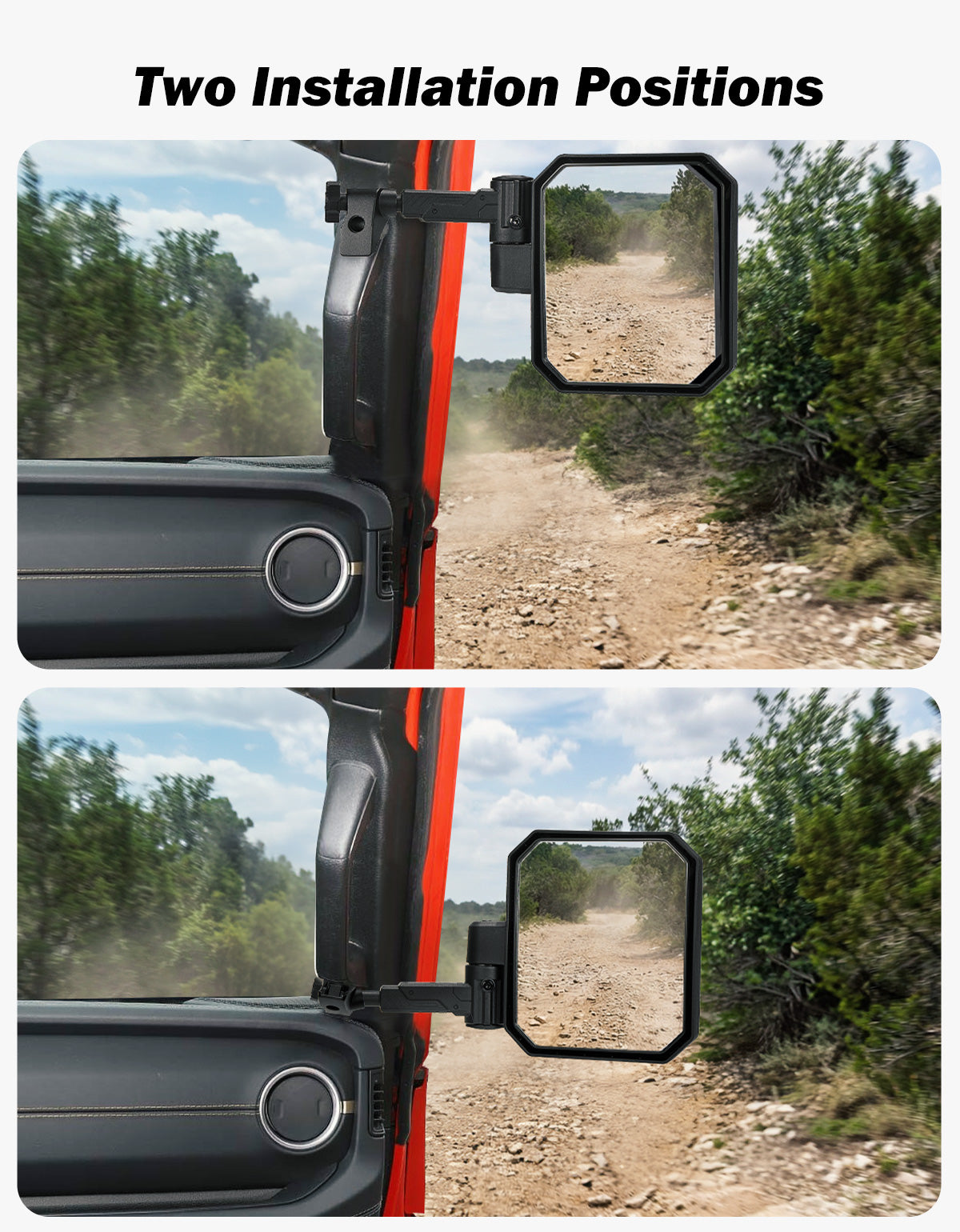 Jeep Mirrors Doors Off Compatible with Wrangler JL JK Gladiator JT