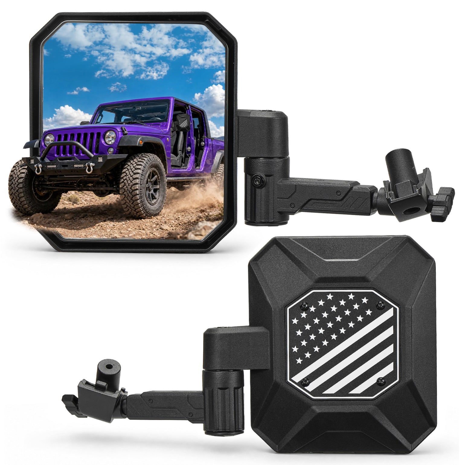 Doors Off Mirrors for Jeep Wrangler JL & Gladiator JT (2024–2026)