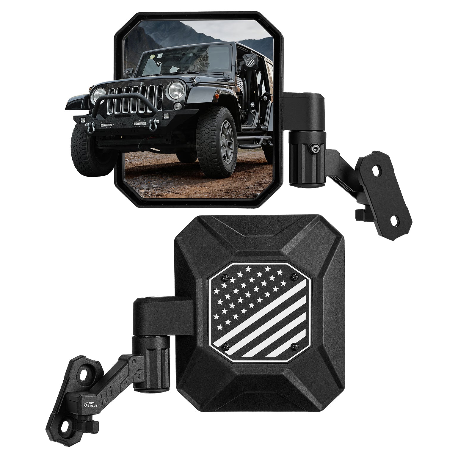Doors Off Mirrors for Jeep Wrangler TJ & JK (1997–2018) – Anti-Shake Design