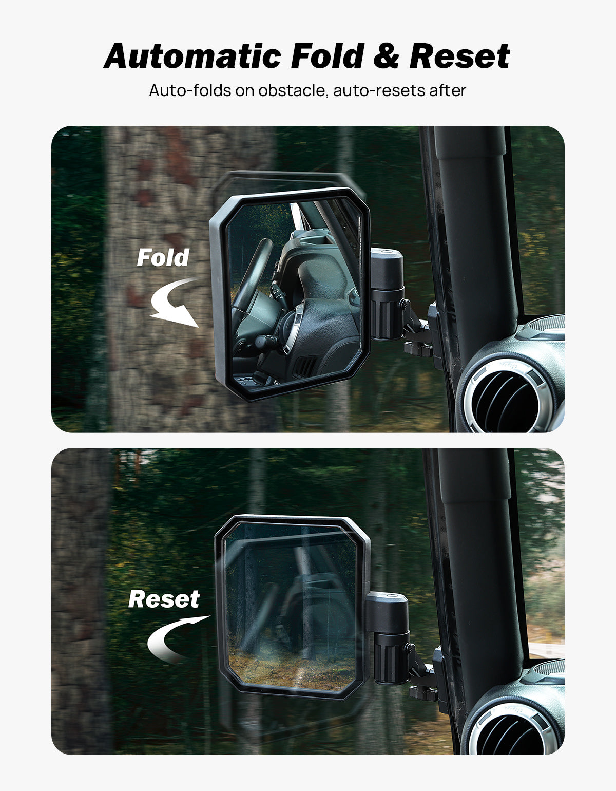 Jeep Mirrors Doors Off Compatible with Wrangler JL JK Gladiator JT