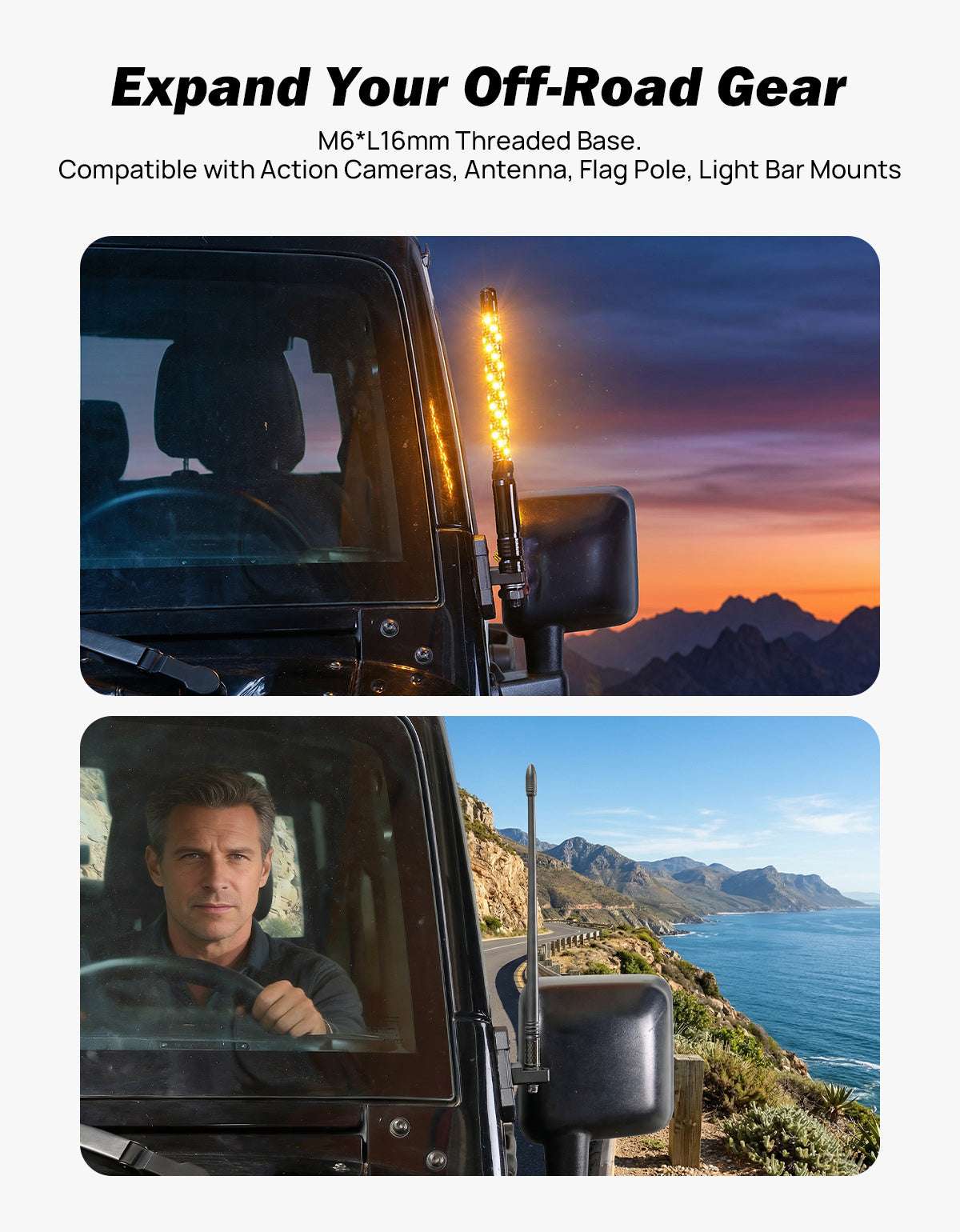 Jeep Mirrors Doors Off Compatible with Wrangler JL JK Gladiator JT