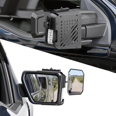 F150 Towing Mirror Extensions with Tactical Rails for 2021–2026