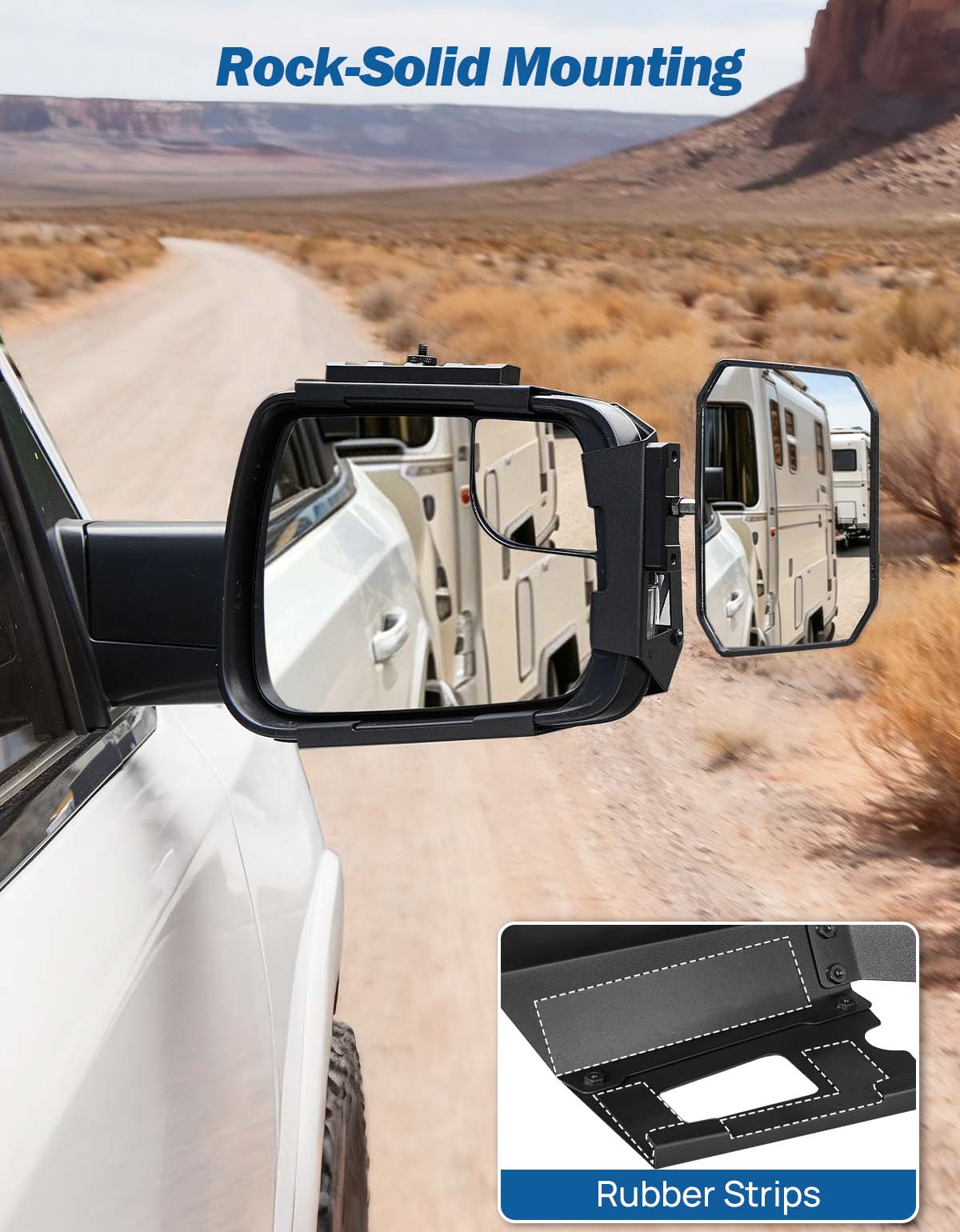 Tow Mirrors for 2019–2026 RAM 1500 New Body Style | Stable Clip-On Design