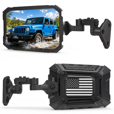 Doors On & Off Trail Mirrors for Jeep Wrangler TJ, JK & JKU (1997–2018)