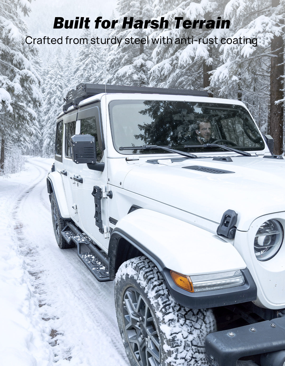 Drop Side Steps for Jeep Wrangler JL Unlimited 2018–2026 Running Boards