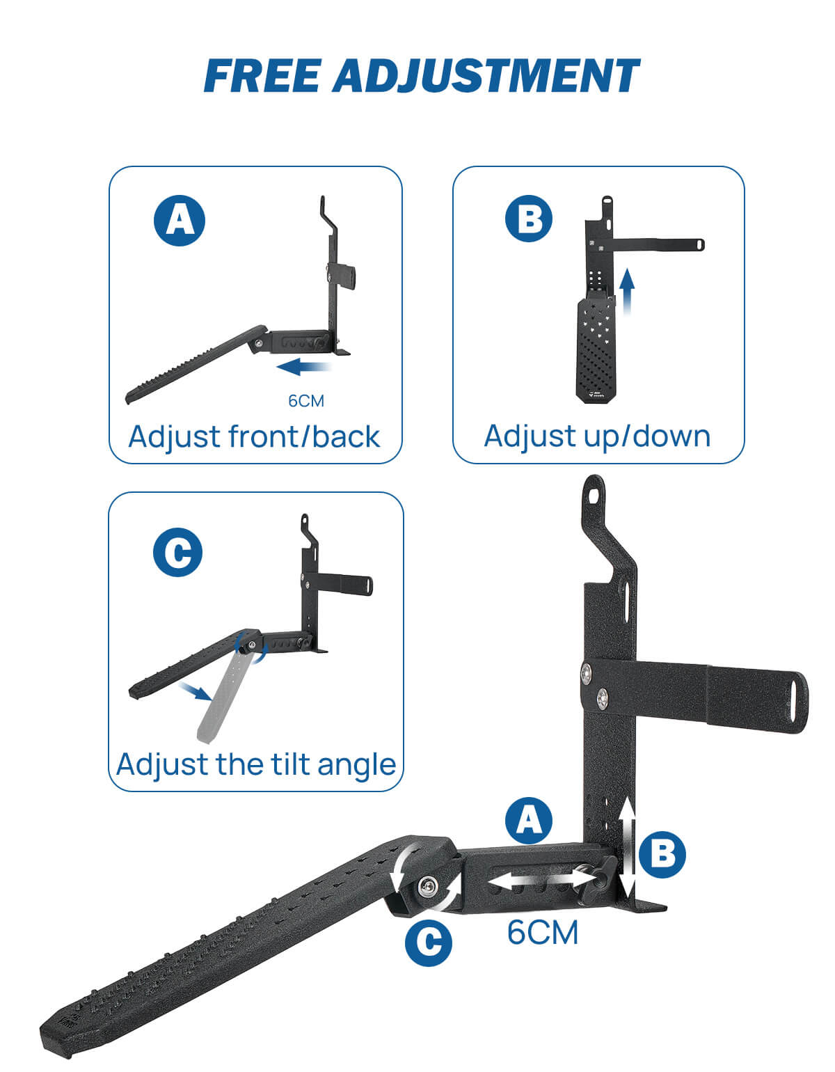 Dead Pedal Foot Rest Pad for Jeep Wrangler JK/JL 2007-2026 & Gladiator JT