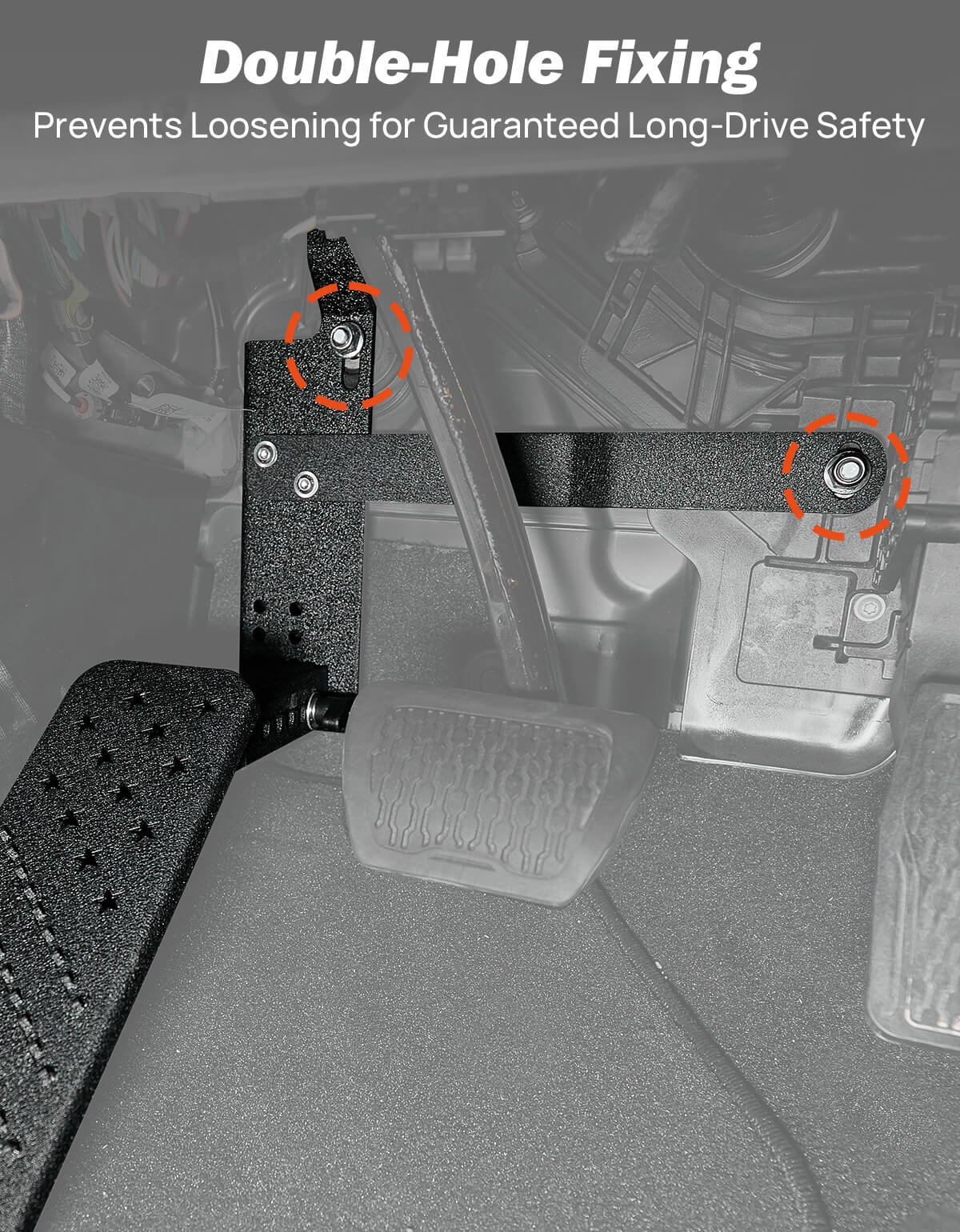 Dead Pedal Foot Rest Pad for Jeep Wrangler JK/JL 2007-2026 & Gladiator JT