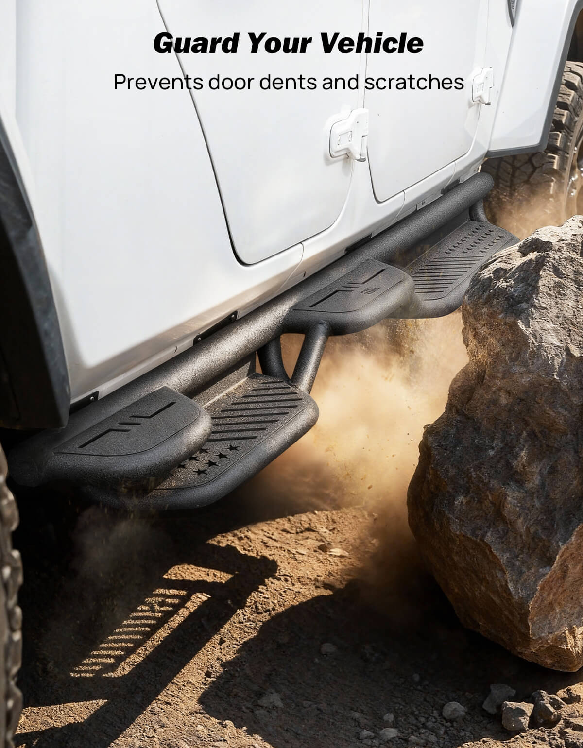 6.7" Running Boards for Gladiator JT 2020–2026, Heavy-Duty Side Steps