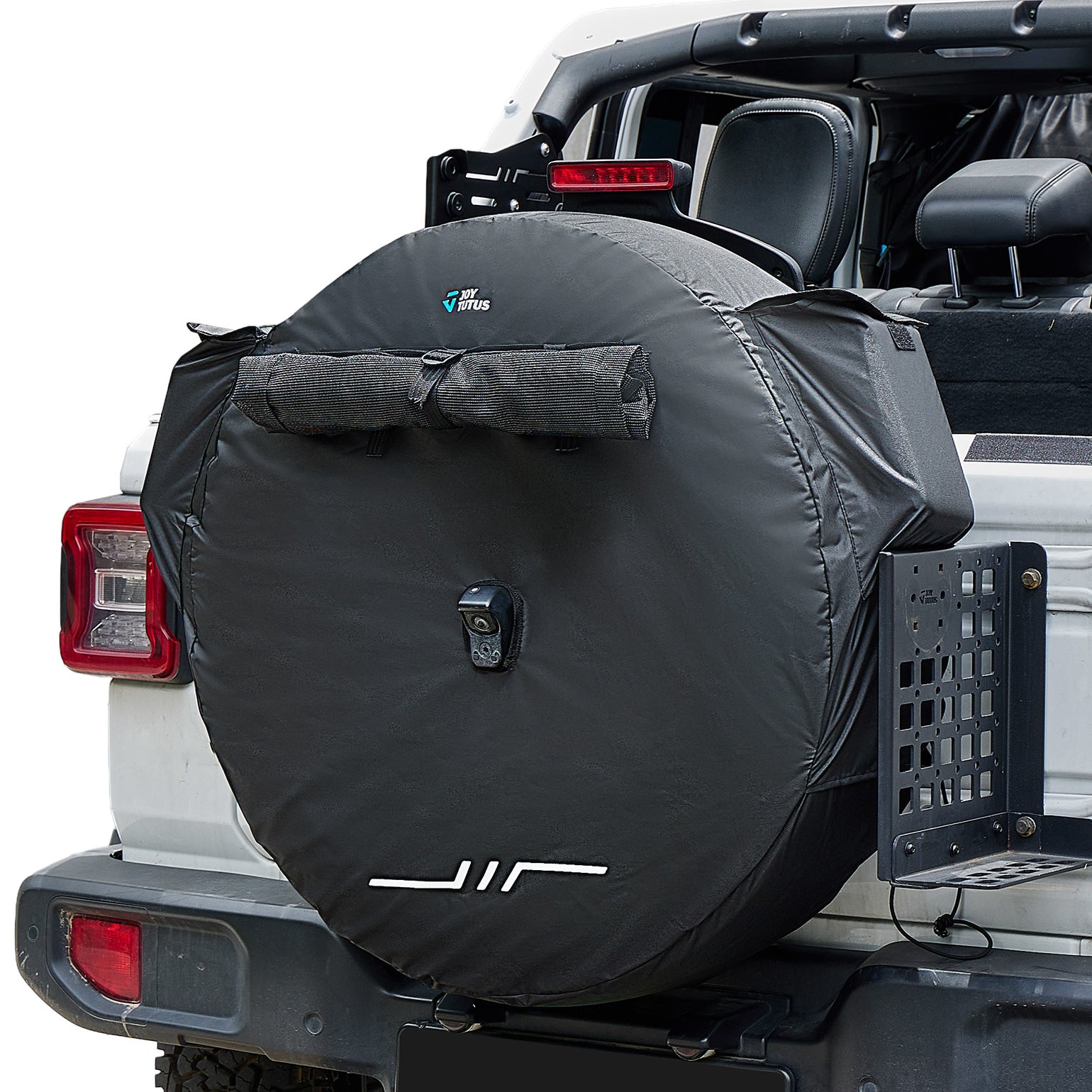 Spare Tire Cover w/ Camera Hole & Storage Bags (30–33")