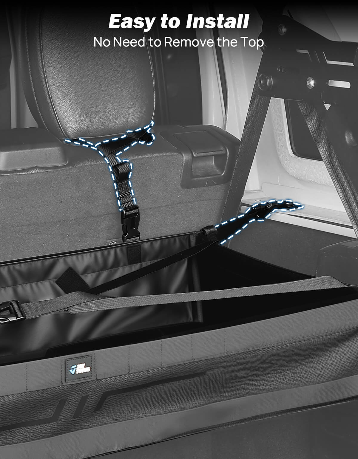 Rear Trunk Cargo Mesh Storage for 2007-2026 Wrangler JK JL 4-Door