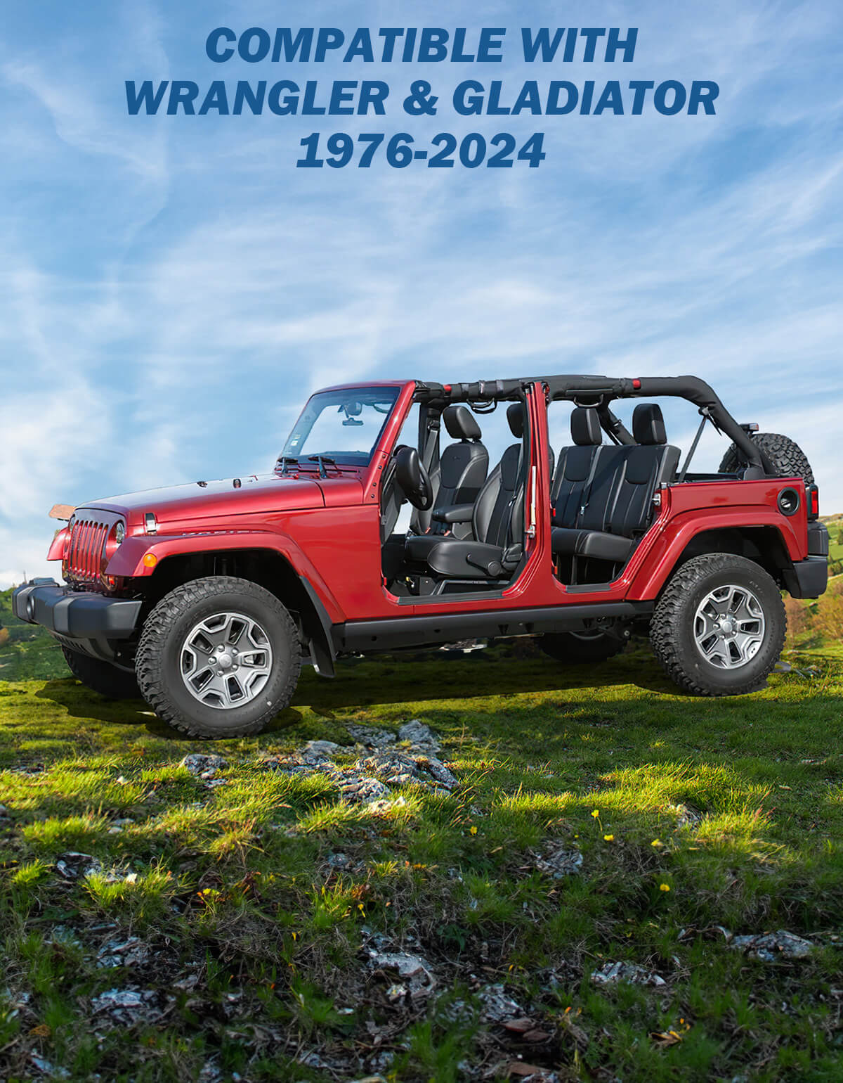 Hard Door Storage Bags for Wrangler CJ–JL & Gladiator JT 1976–2025