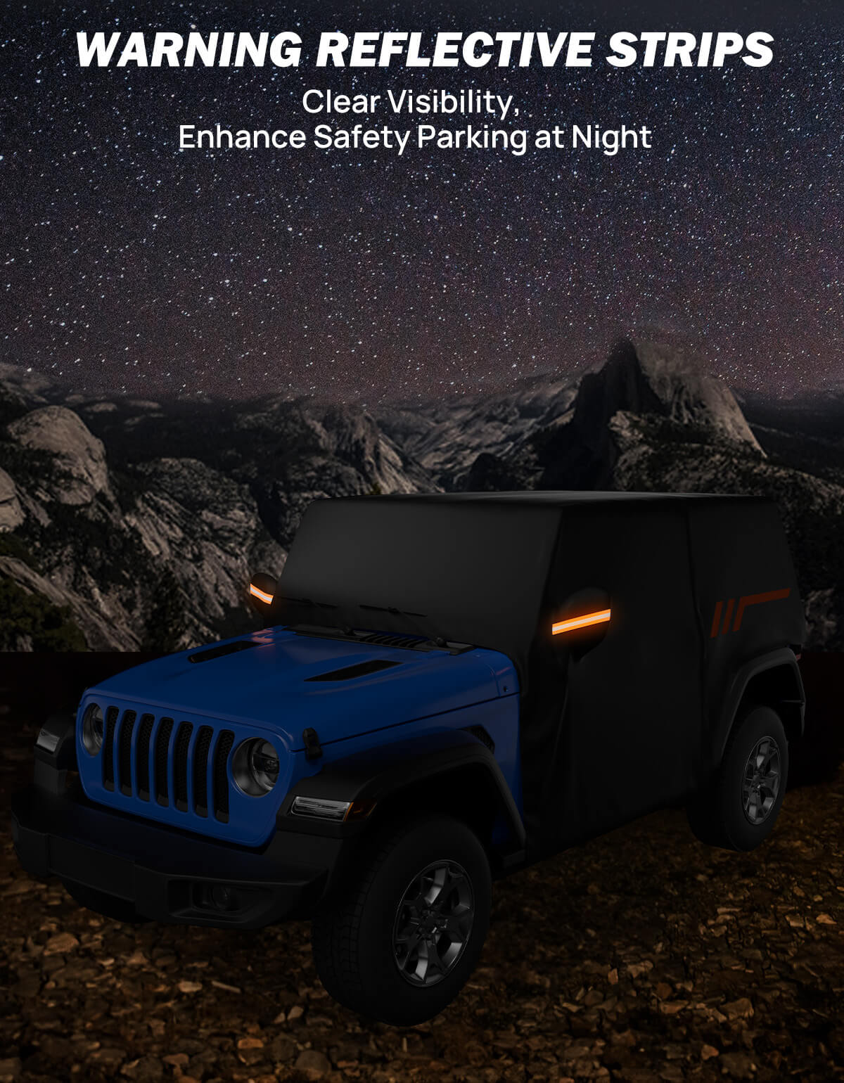 Cab Cover for Wrangler JK/JL 2-Door 2007–2026 – Waterproof, UV-Protected, Scratch-Resistant