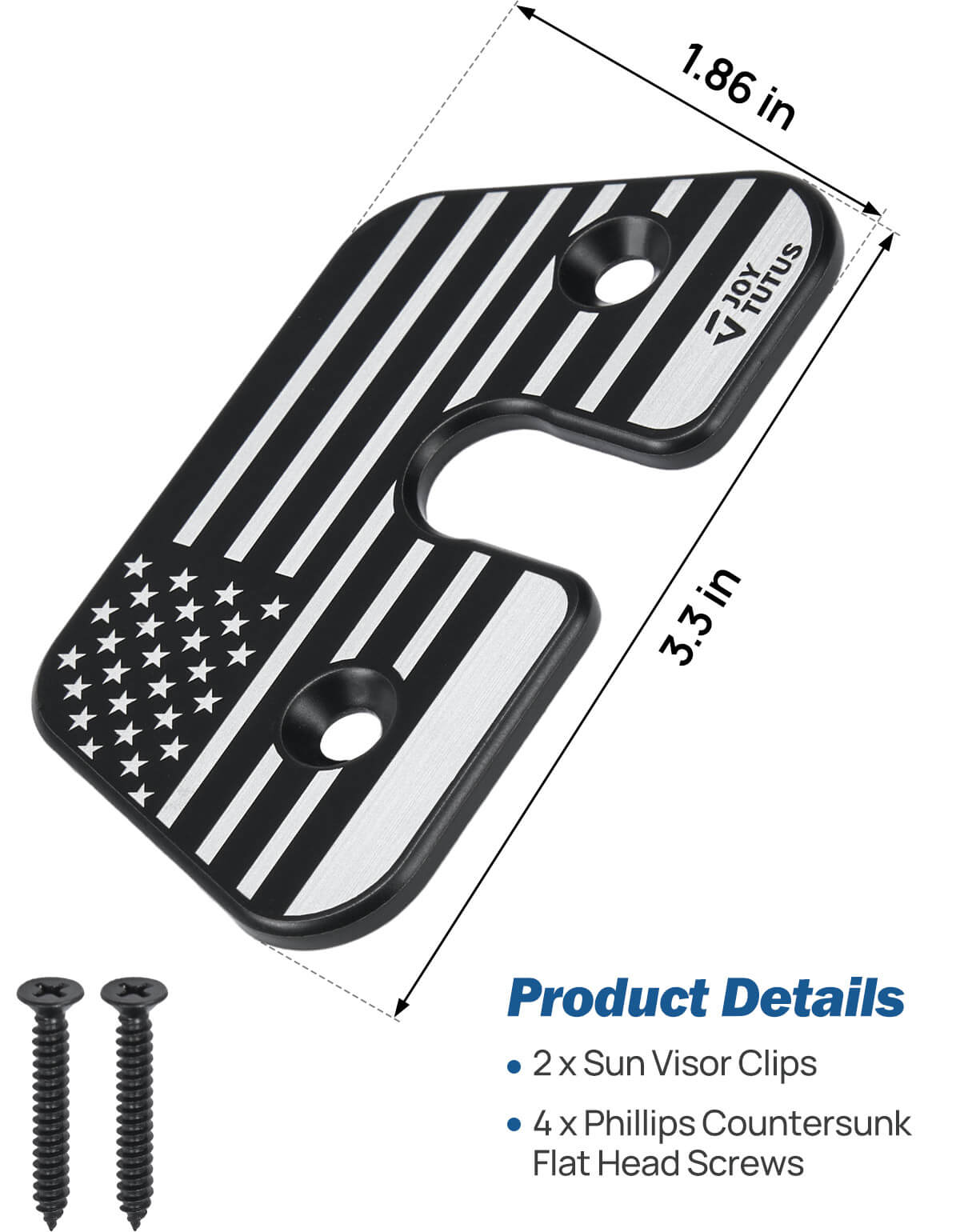 Sun Visor Repair Clips for Wrangler JL 2018–2023 & Gladiator 2020–2023