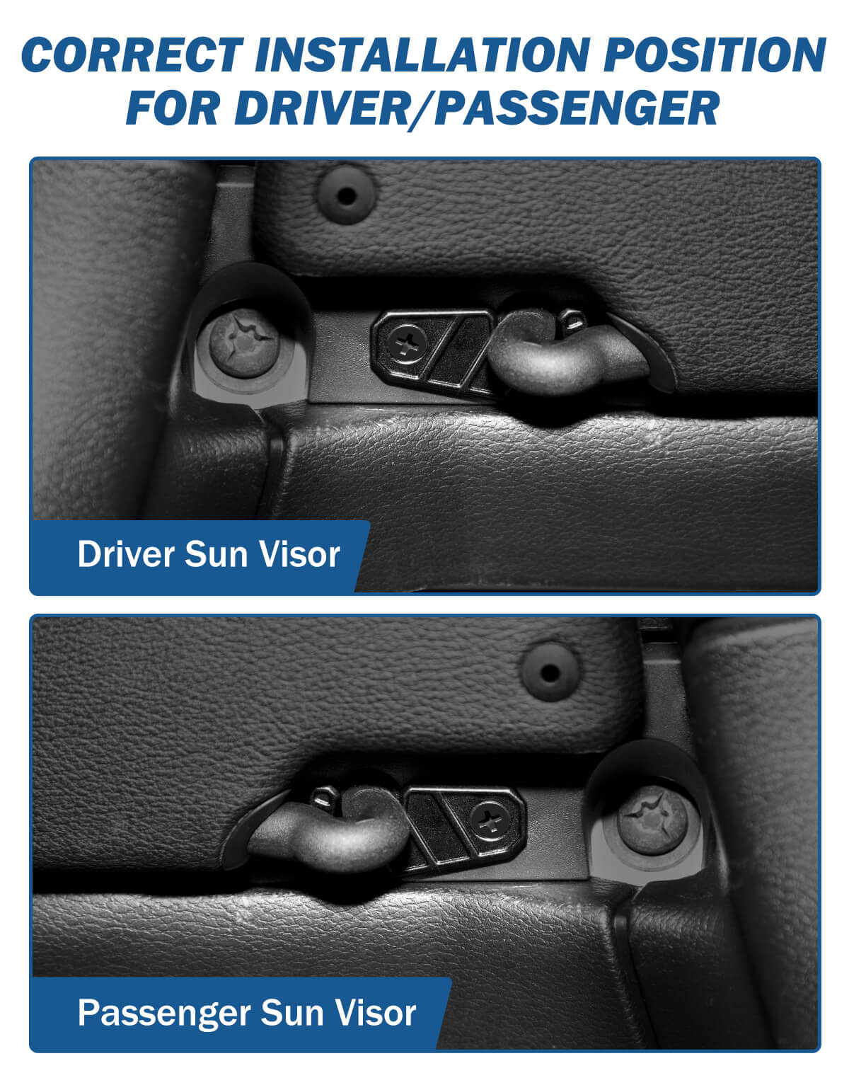 Upgraded Sun Visor Repair Kit for Wrangler JK/JL & Gladiator 2018–2026