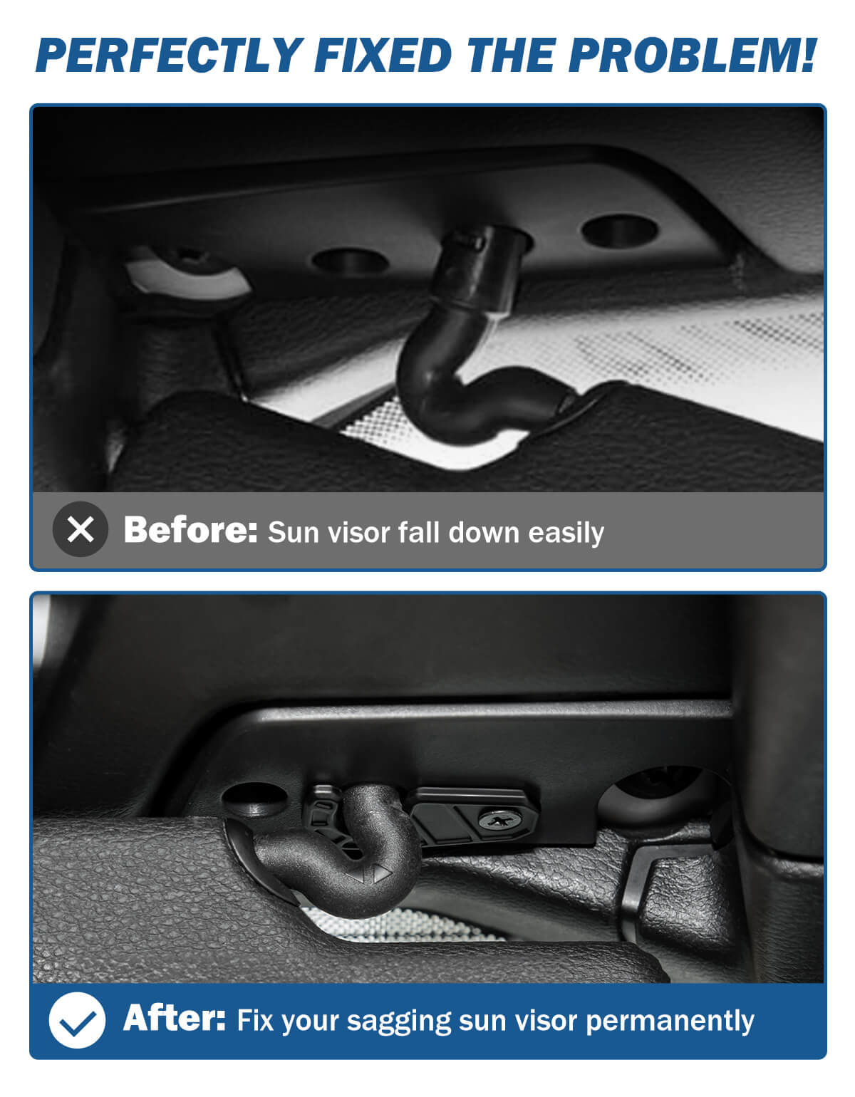 Upgraded Sun Visor Repair Kit for Wrangler JK/JL & Gladiator 2018–2026