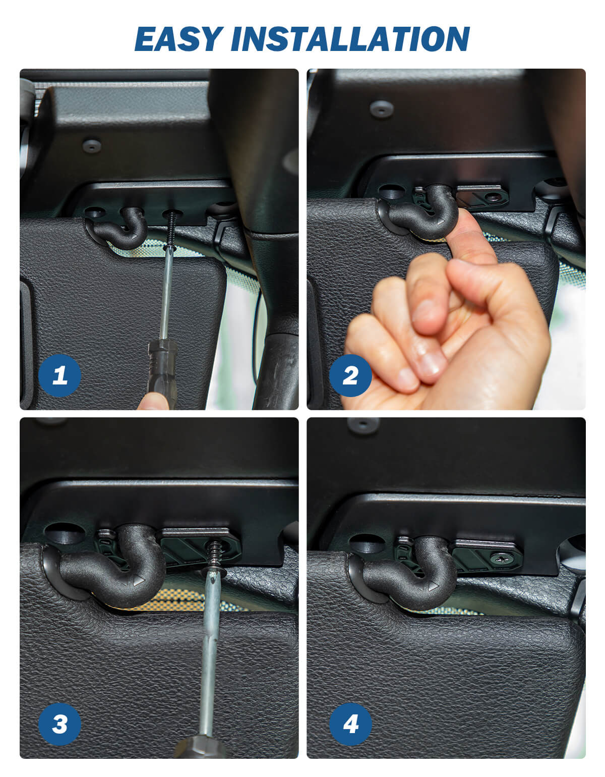 Upgraded Sun Visor Repair Kit for Wrangler JK/JL & Gladiator 2018–2026